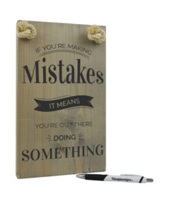 If you are making mistakes