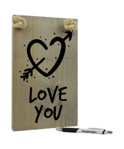 Tekst op hout - love-you