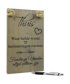 Thuis waar liefde woon en herinneringen ontstaan