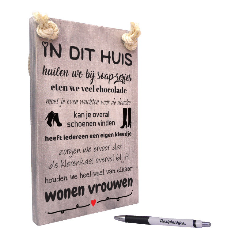 AF0059 - in dit huis wonen vrouwen - vintage