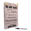 Tekst op hout - In dit huis drinken wij alcohol