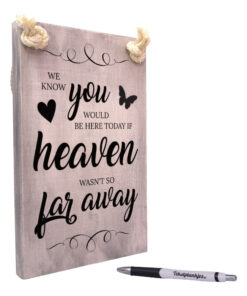 Tekst op hout tekstbord - we know you would be here today