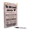 tekst op hout - tekstbord - in dit huis staat de familie bovenaan in onze beste vriendenlijst