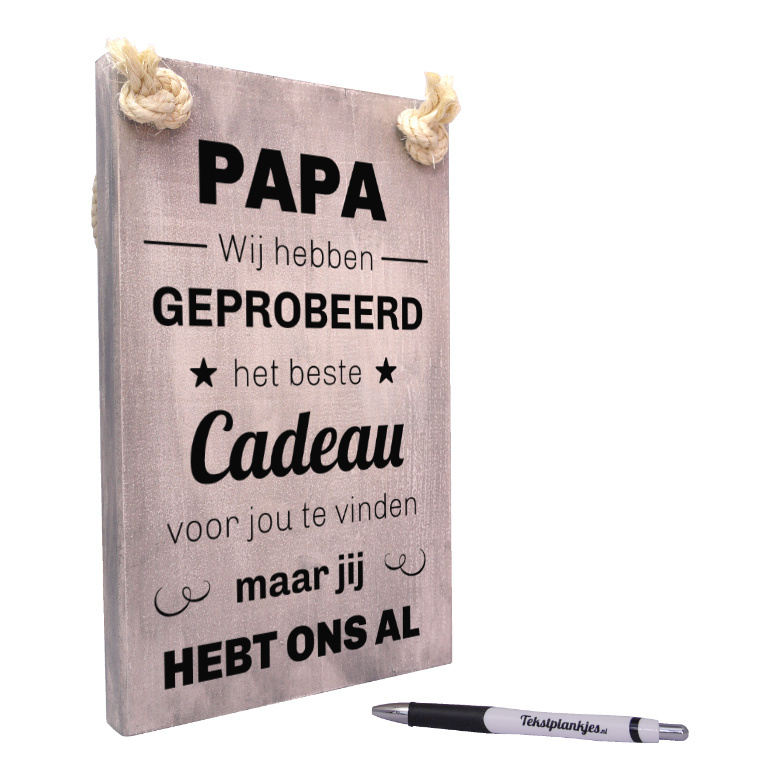 Meting kalligrafie verteren Het beste cadeau voor PAPA | Origineel cadeau voor vaderdag