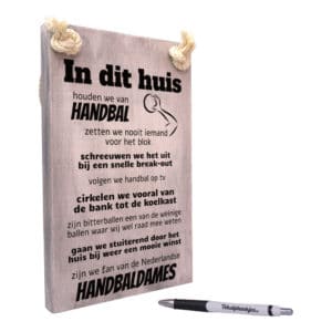 In dit huis houden wij van handbal