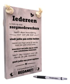 origineel cadeau zorg - zorgmedewerkers bedankt