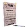 tekst op hout - tekstbord - origineel cadeau 40 jaar verjaardag - verjaardagscadeau geboren in 1980