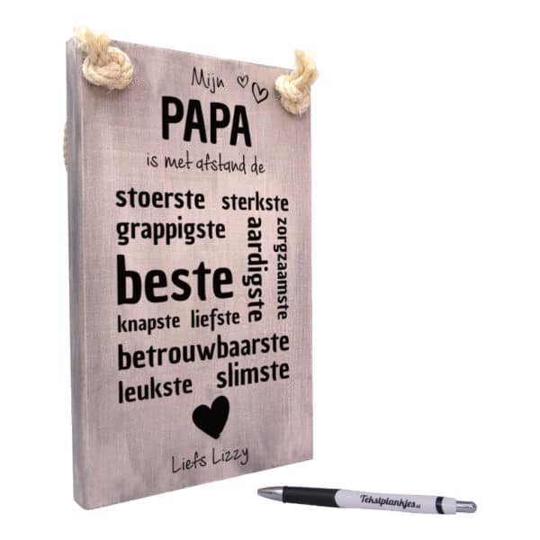 origineel cadeau vader - vaderdagcadeau -cadeau papa - mijn papa is met afstand de beste papa van allemaal