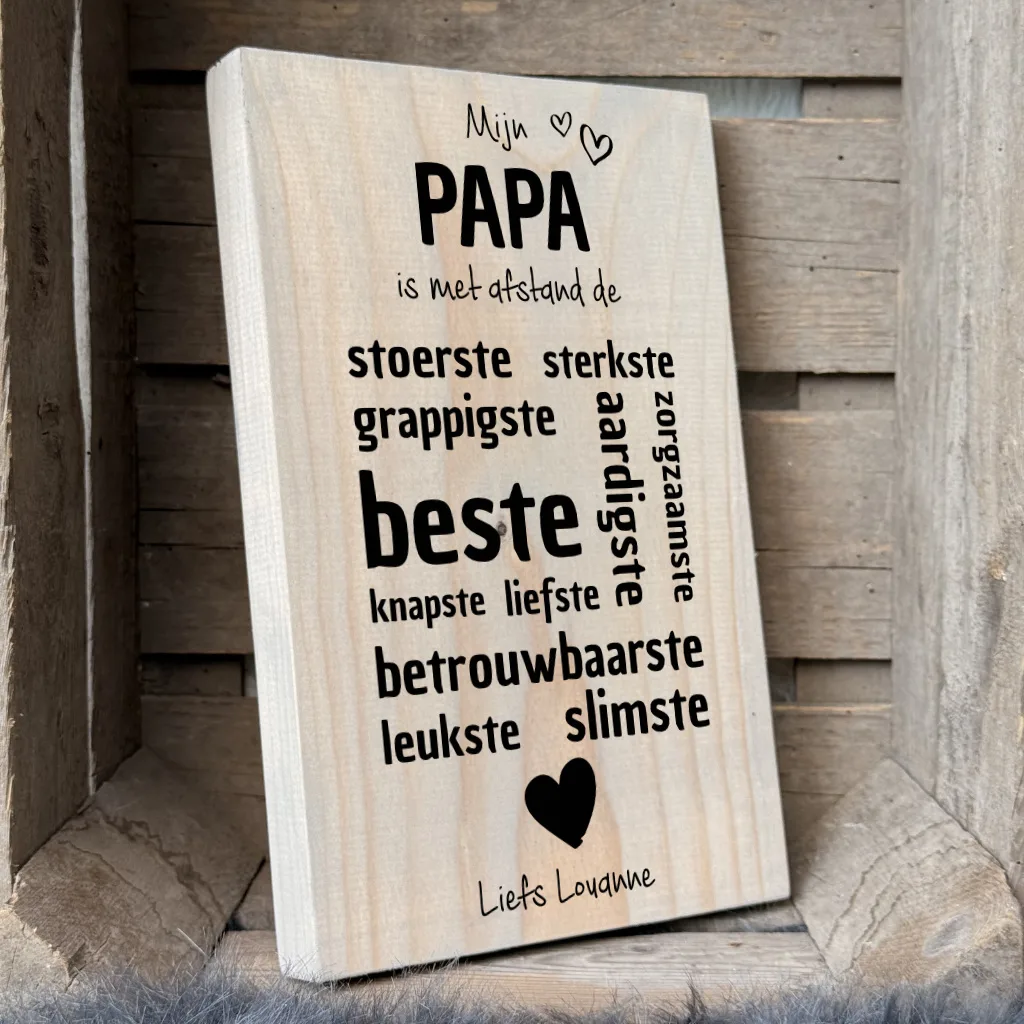 origineel cadeau vader - vaderdagcadeau -cadeau papa - mijn papa is met afstand de beste papa van allemaal