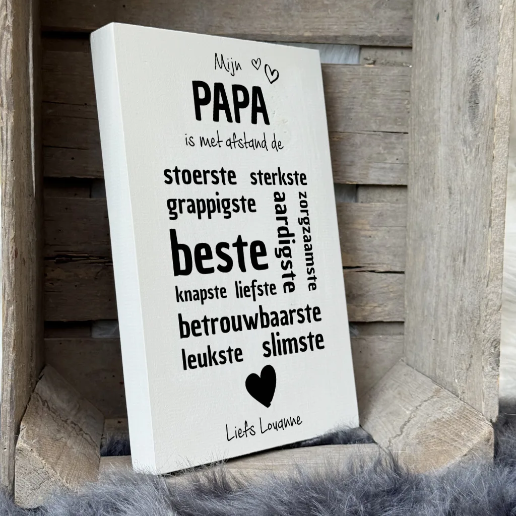 origineel cadeau vader - vaderdagcadeau -cadeau papa - mijn papa is met afstand de beste papa van allemaal