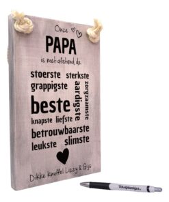 origineel cadeau vader - vaderdagcadeau -cadeau papa - onze papa is met afstand de beste papa van allemaal