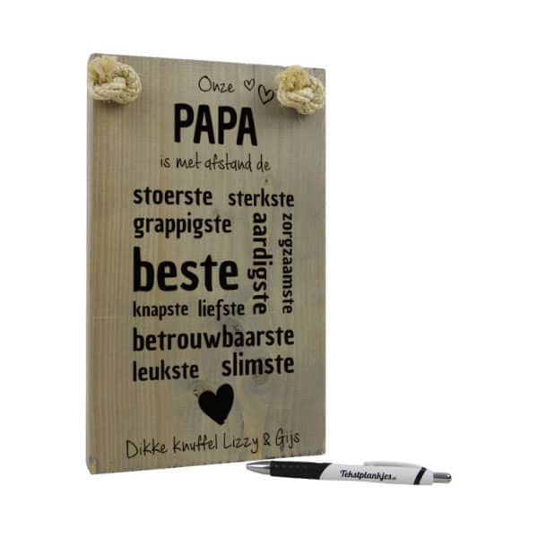origineel cadeau vader - vaderdagcadeau -cadeau papa - onze papa is met afstand de beste papa van allemaal