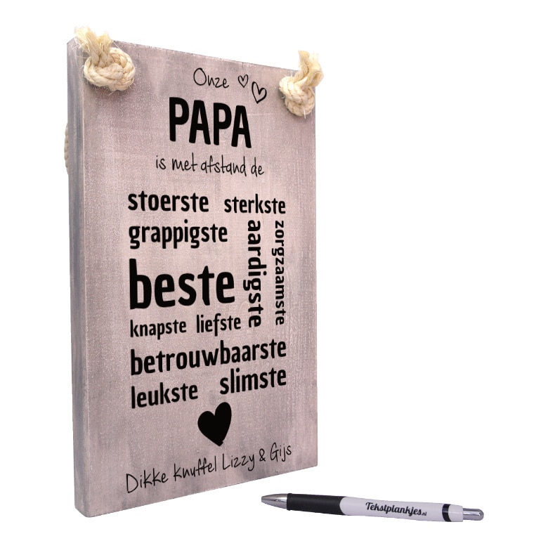 origineel cadeau vader - vaderdagcadeau -cadeau papa - onze papa is met afstand de beste papa van allemaal