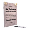 origineel cadeau verjaardagscadeau beterschap tekstbord tekstplankje de toekomst kan je niets beloven