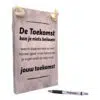 origineel cadeau verjaardagscadeau beterschap tekstbord tekstplankje de toekomst kan je niets beloven
