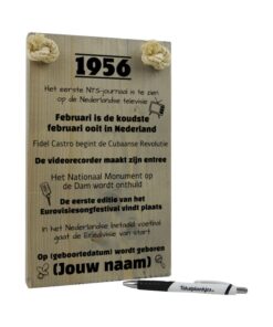 gepersonaliseerd verjaardagscadeau - origineel cadeau en persoonlijk cadeau man vrouw geboren in 1956