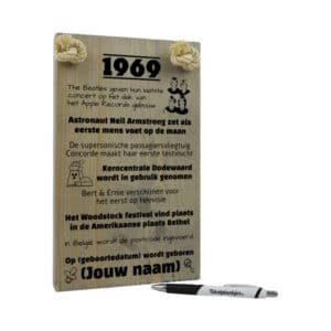 gepersonaliseerd verjaardagscadeau - origineel cadeau en persoonlijk cadeau man vrouw geboren in 1969