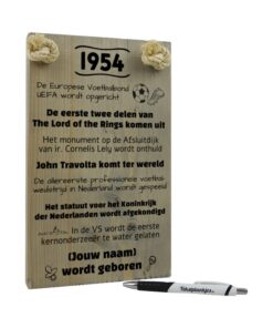 gepersonaliseerd verjaardagscadeau origineel cadeau geboren in 1954