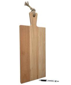 gepersonaliseerd cadeau serveerplank beuken met eigen tekst groot