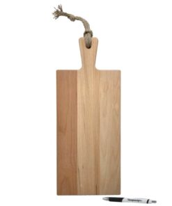 gepersonaliseerd cadeau serveerplank beuken met eigen tekst groot