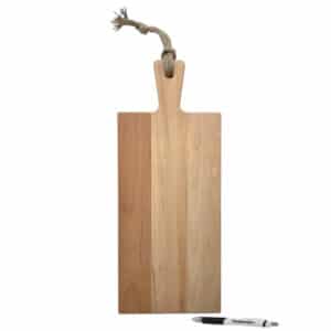 gepersonaliseerd cadeau serveerplank beuken met eigen tekst groot