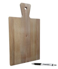 serveerplank beuken klein gepersonaliseerd cadeau inclusief touw