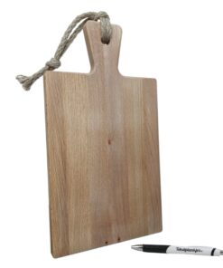 serveerplank beuken klein gepersonaliseerd cadeau inclusief touw