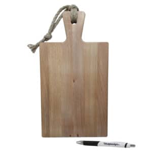 serveerplank beuken klein gepersonaliseerd cadeau inclusief touw