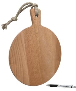 gepersonaliseerd cadeau serveerplank beuken rond