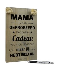 persoonlijk cadeau moederdag cadeau oma moeder mama je hebt mij al