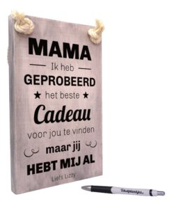 persoonlijk cadeau moederdag cadeau oma moeder mama je hebt mij al