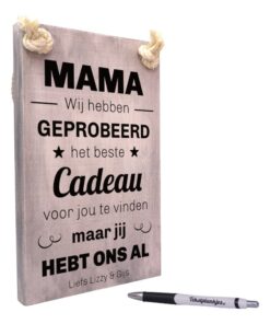 persoonlijk cadeau moederdag cadeau oma moeder mama je hebt ons al