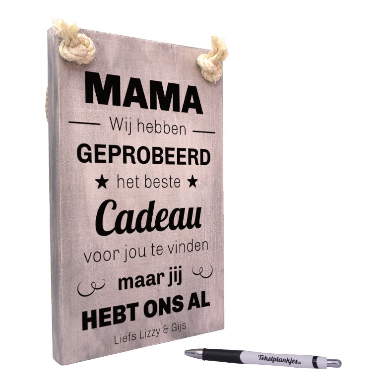 opblijven Bestuiver Mordrin Het beste cadeau voor Mama, gepersonaliseerd cadeau voor moeder(dag)