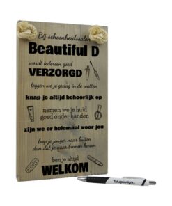 cadeau schoonheidssalon - cadeau beautysalon - gepersonaliseerd origineel cadeau