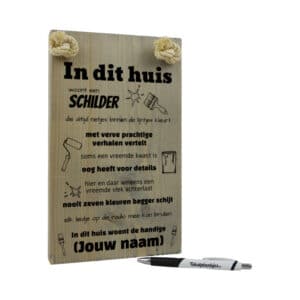 gepersonaliseerd cadeau schilder origineel cadeau schilders