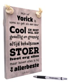 gepersonaliseerd cadeau juf bedankje voor juf origineel cadeau mijn juf