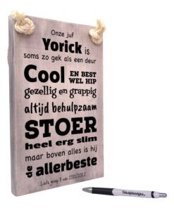 gepersonaliseerd cadeau juf bedankje voor juf origineel cadeau onze juf