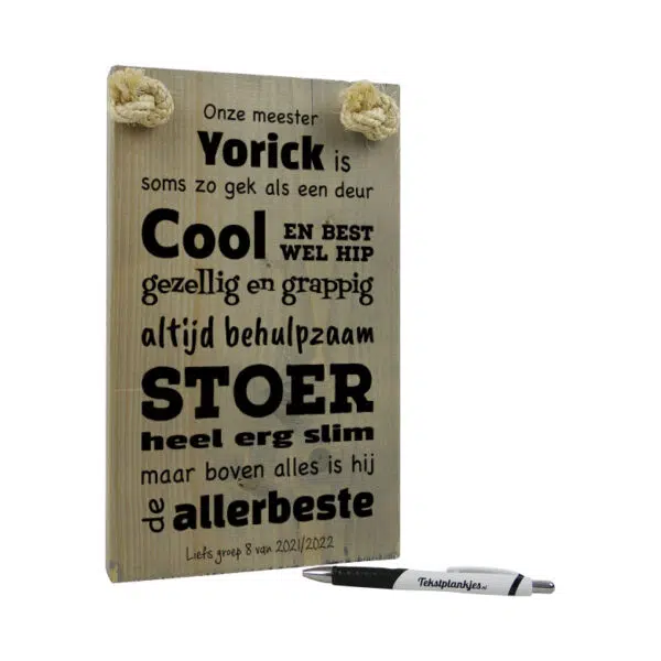 gepersonaliseerd cadeau meester bedankje voor juf origineel cadeau onze meester