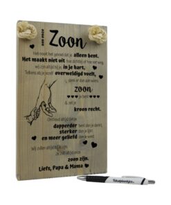 origineel gepersonaliseerd cadeau voor je zoon jullie zoon onze zoon