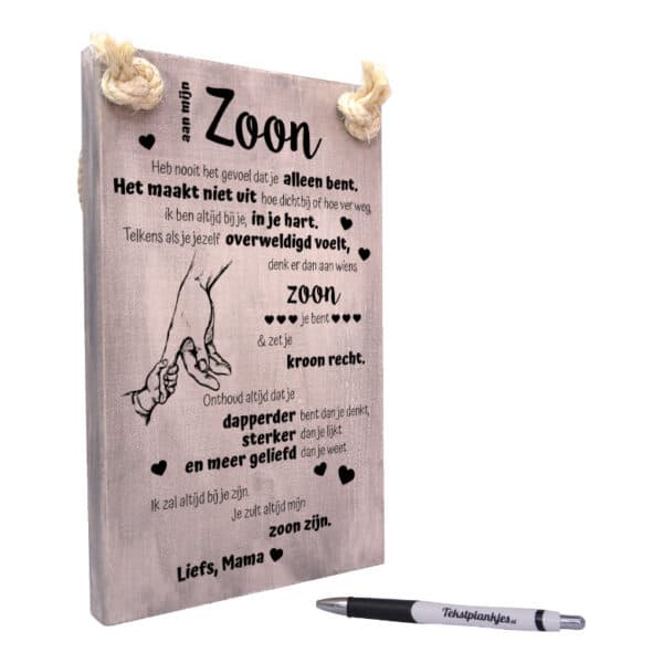 origineel gepersonaliseerd cadeau voor je zoon mijn zoon vergrijsd