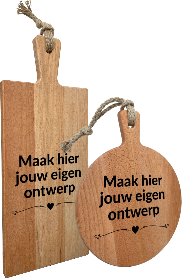 maak je eigen ontwerp tekst op hout op serveerplank of borrelplank